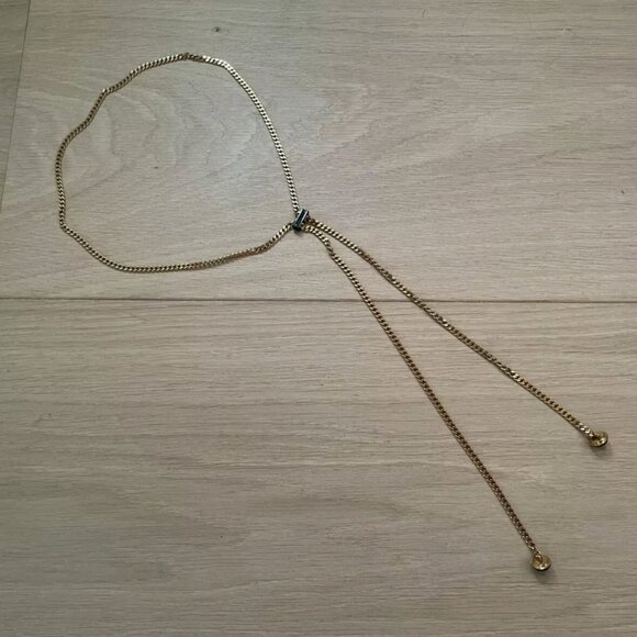 Chic, adjustable Michael Kors "Arrow" lariat necklace - Picture 2 of 6